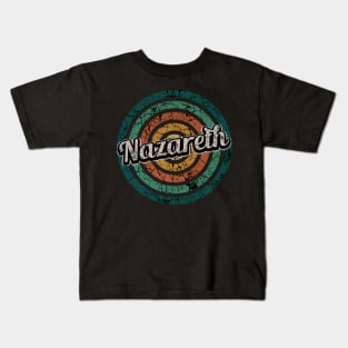 Nazareth // Retro Circle Crack Vintage Kids T-Shirt